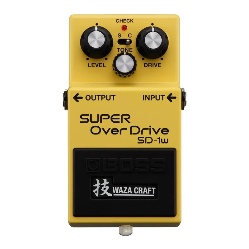 BOSS SD-1W SUPER OverDrive | Premium Waza Craft Guitar Effect Pedal with Analog Circuitry | True Reproduction of the Legendary BOSS SD-1 SUPER Overdrive | Standard & Custom Playing Modes