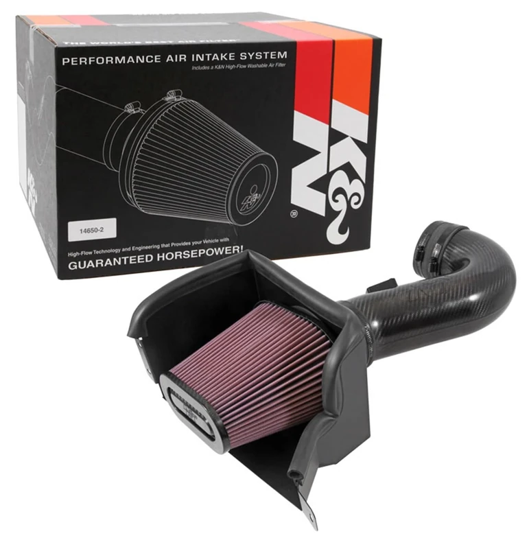 K&N Cold Air Intake System: High-Flow Air-Filter, Increase Performance & Horsepower: Compatible with 2015-2016 CHEVROLET Corvette Z06, 57-3090