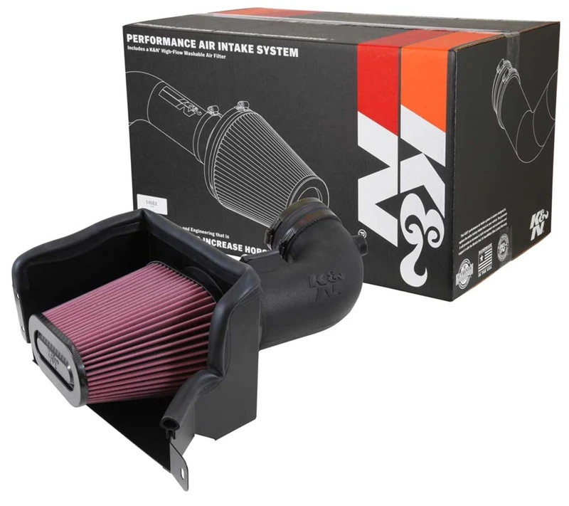 K&N Cold Air Intake Kit: Increase Acceleration & Engine Growl, Guaranteed to Increase Horsepower up to 13HP: Compatible with 6.2L, V8, 2014-2015 CHEVROLET (Corvette), 57-3081