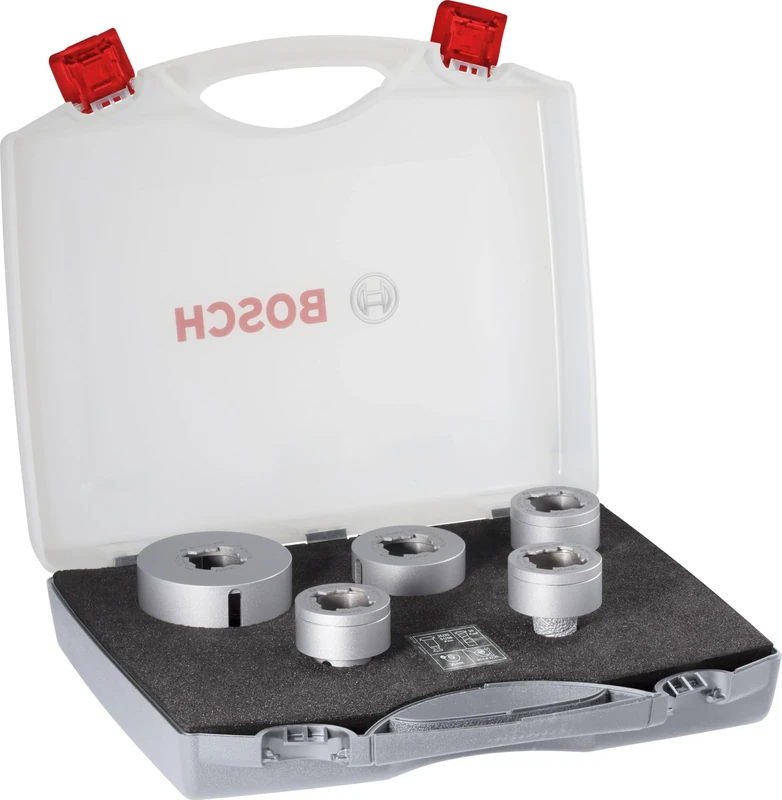 Bosch 5x PRO Ceramic Dry Diamond Core Cutter Set for X-Lock and Small Angle Grinders (for Tiles, Hard tiles, Ø 20,0, 25,0, 35,0, 51,0, 68,0 mm, Professional Accessory Small Angle Grinder)