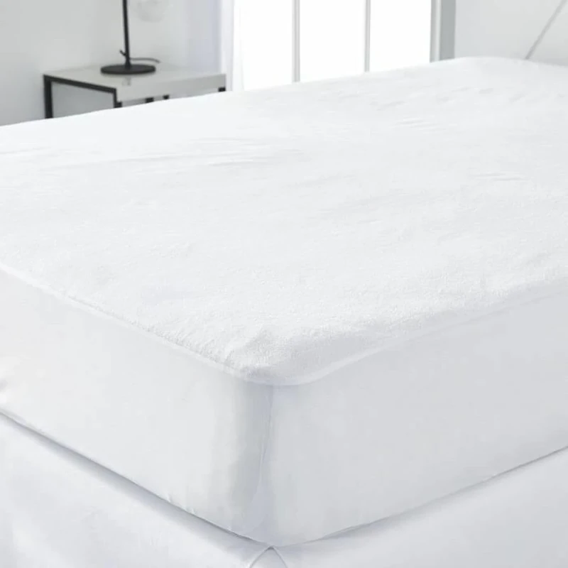 TODAY Waterproof Mattress Protector 140/190 Summer/Winter, Cotton, White