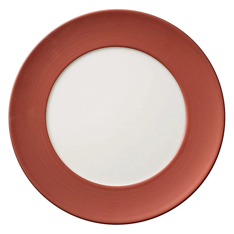 Villeroy & Boch 10-4262-2590 Manufacture Glow Gourmet Plate, 32 cm, Premium Porcelain, Copper/White, Two Tone