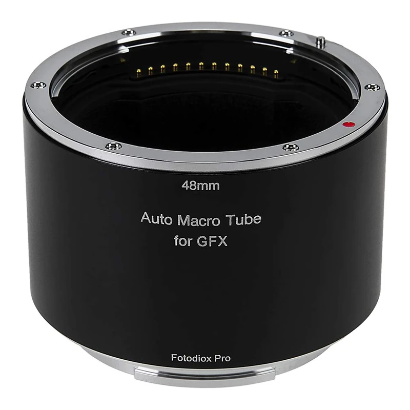 Fotodiox Pro Automatic Macro Extension Tube, 48mm Section Compatible with Fujifilm GFX G-Mount Cameras for Extreme Close-up Photography