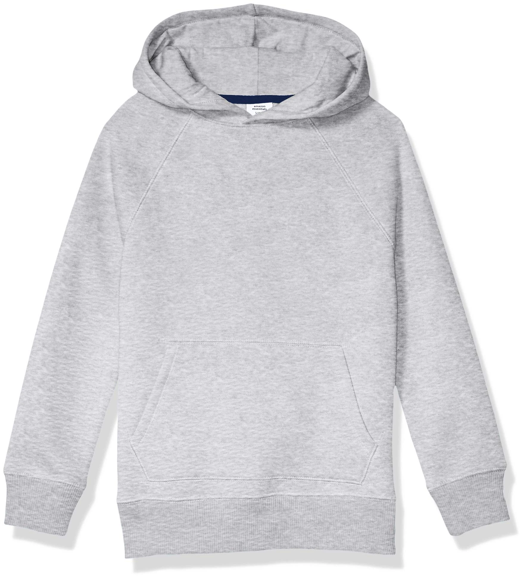 Amazon Essentials Boys' Fleece Sweater Hoodie Sweatshirts, Light Grey Heather, 2 Years