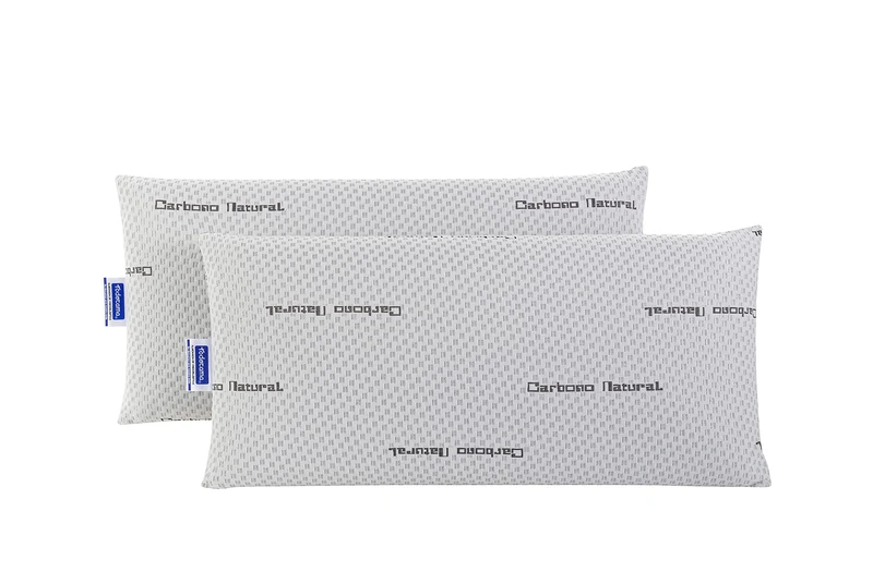 Todocama Natural Carbon Memory Foam Pillow Pack of 2 Unidades 70 cm