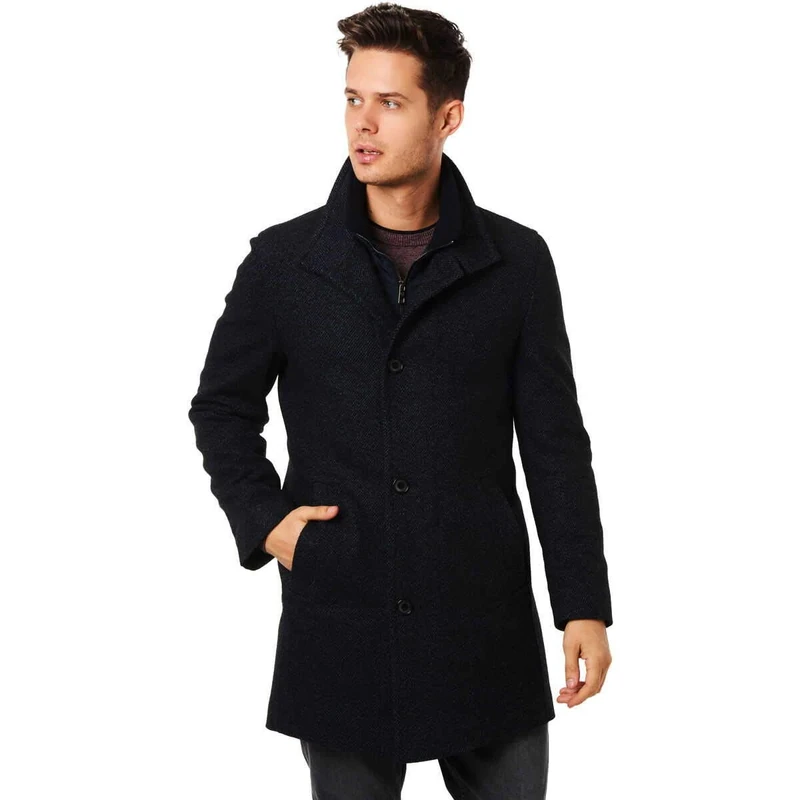Bugatti Men's 421400-44094 Coat, Blue (Marine 380), 12.5 UK - Image 1