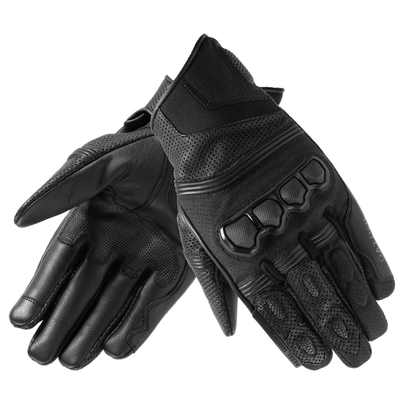 REBELHORN Leather Gloves Patrol Short Black S