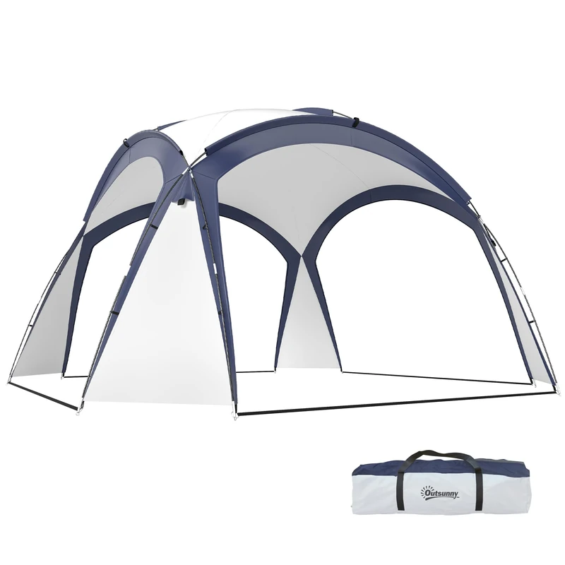 Outsunny 3.5 x 3.5M Camping Gazebo - 6-8 Person Dome Tent