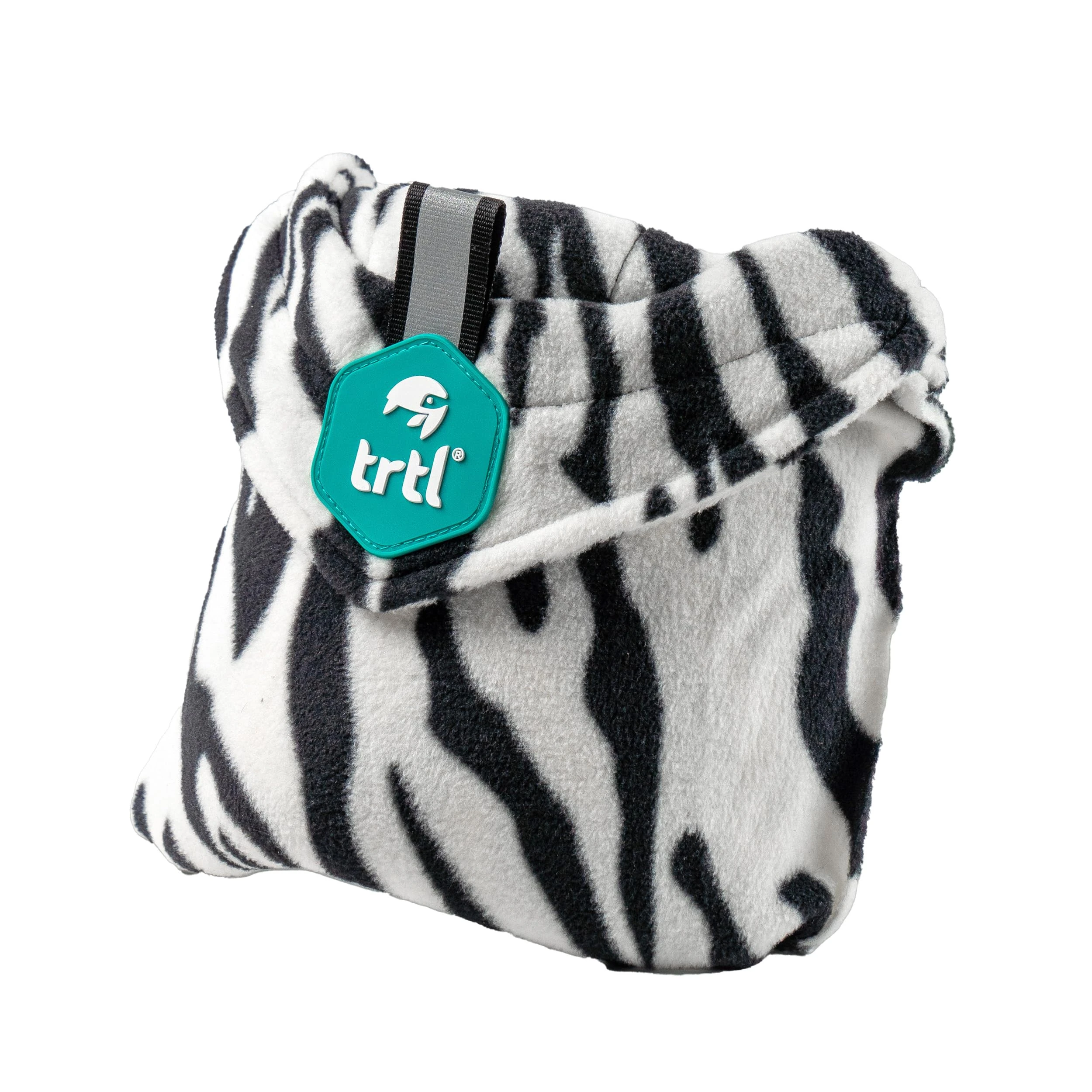 trtl Pillow Junior - Kids Travel Pillow - With Built-in Head and Neck Support - Comfortable Kids Neck Pillow for Traveling - Compact and Machine-Washable - Zebra