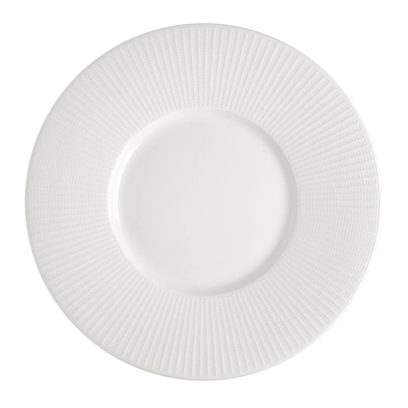Steelite Willow Medium Well Gourmet Plate 11.25inch / 28.5cm, Case of 6