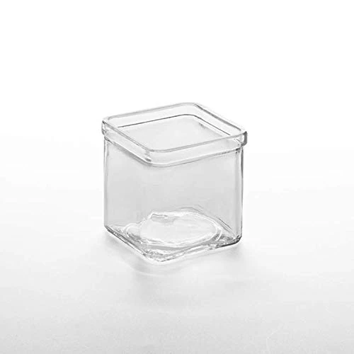 Steelite V6887 Square Glass Jar, 8oz