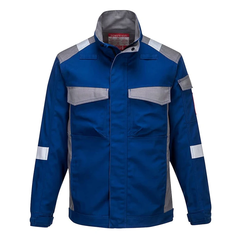 Portwest FR08 Flame Resistant Bizflame Ultra Two Tone Jacket Royal Blue, X-Large