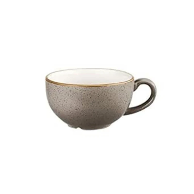 Churchill BH672PG Stonecast Peppercorn Grey Cappuccino Cup 12oz