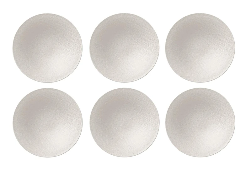 Villeroy & Boch - Manufacture Rock White Bowl, Pack of 6, 28.7 cm, Premium Porcelain, White, 10-4240-2701-6
