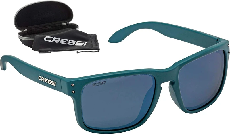 Cressi Blaze Sunglasses - Sport Sunglasses with Polarised Hydrophobic Lenses with Hard Case