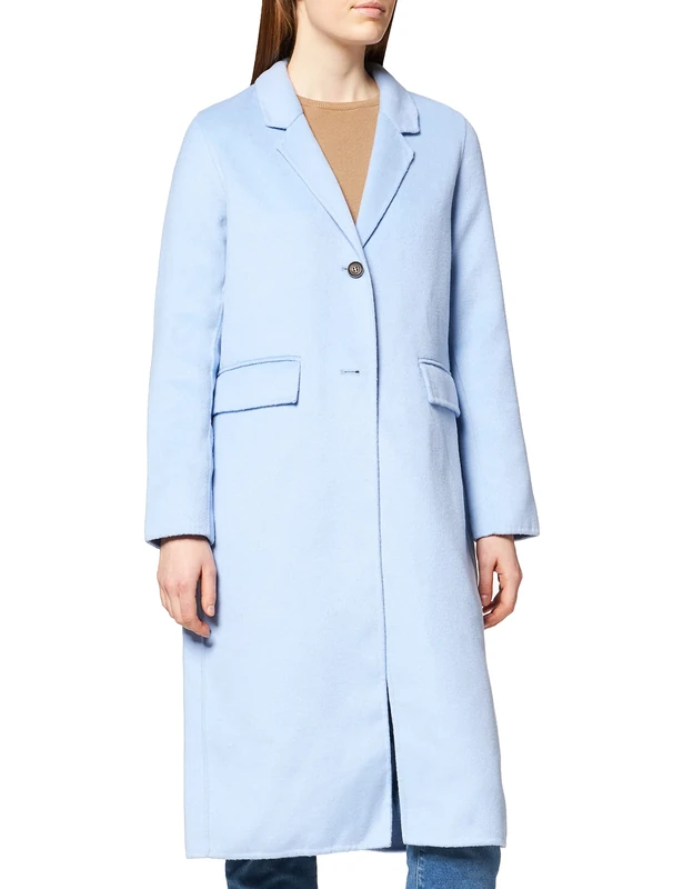 GANT Women's D1. Double Faced Coat, Capri Blue, XL
