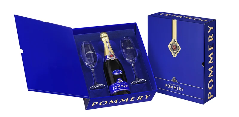 Pommery Brut Royal Champagne Gift Pack With 2 Flutes