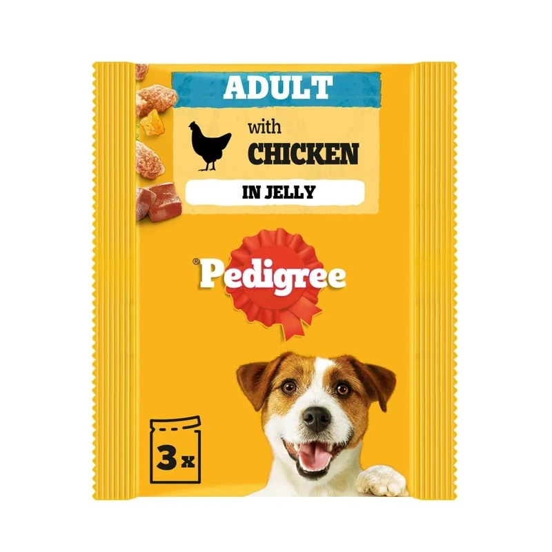 Pedigree Adult Chunks Rich Chicken in Jelly 14 x (3 x 100 g)