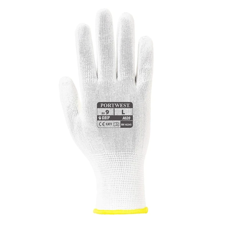 Portwest Assembly Glove (960 Pairs), Color,White, Size: XS, A020WHRXS