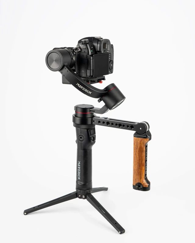 PFY Maverick Advanced Kit with Middle Handle, 3-Axis Camera DSLR Stabilizer for Mirrorless Cameras, Compatible for Canon, Nikon, Sony & Panasonic, 4.2 kg Payload, 12 Hours Runtime - Image 1