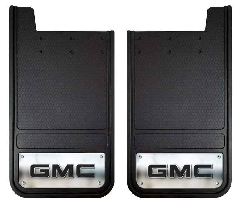 Plasticolor Gmc Heavy Duty Rear 12 X 23 Mud Guards, 12" x 23" Rear Mud Guards (001842R01)