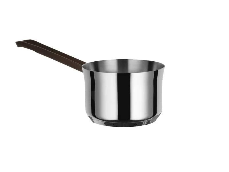 Alessi edo Long-Handled Saucepan, Ø 14, Steel,Brown