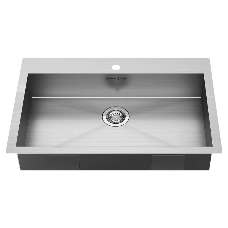 American Standard 18SB6332211.075 Edgewater 33" x 22" ADA Single Bowl Stainless Steel Kitchen Sink