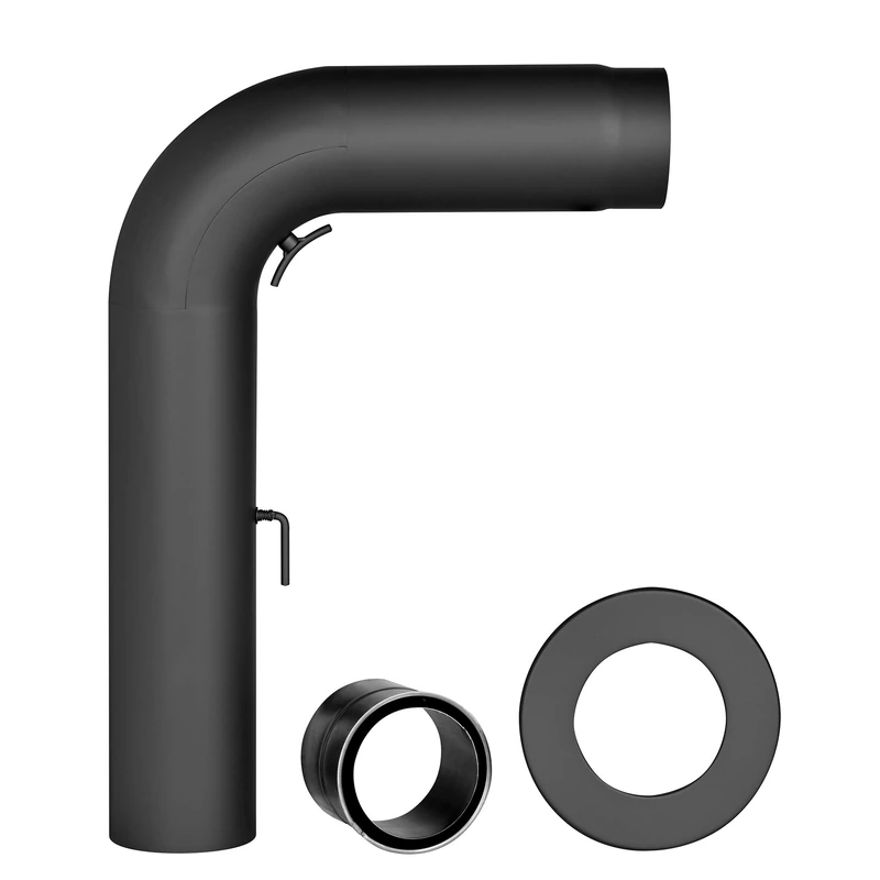 FIREFIX R130/SBR Drawn Stove Pipe Set Black