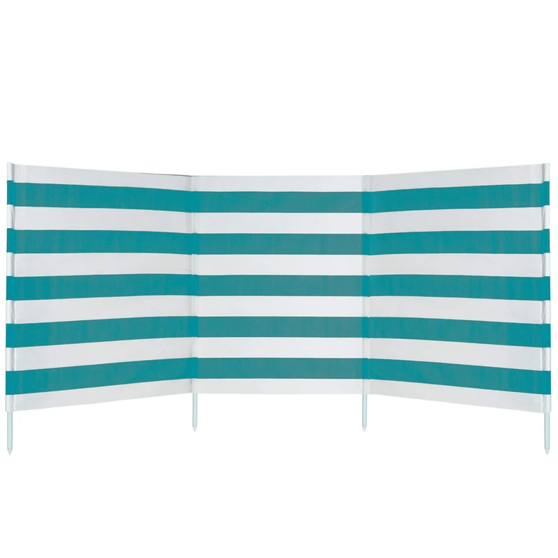 AKTIVE 62135 - Polyester Windscreen 480 x 82 cm with Steel Pole, Single