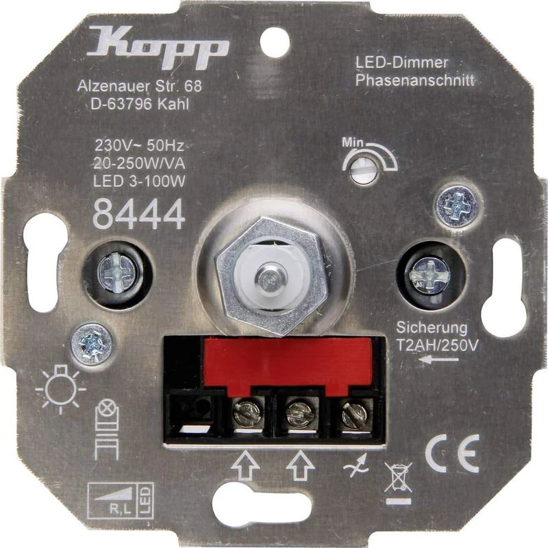 Kopp 844400008 LED Dimmer Push Toggle Switch