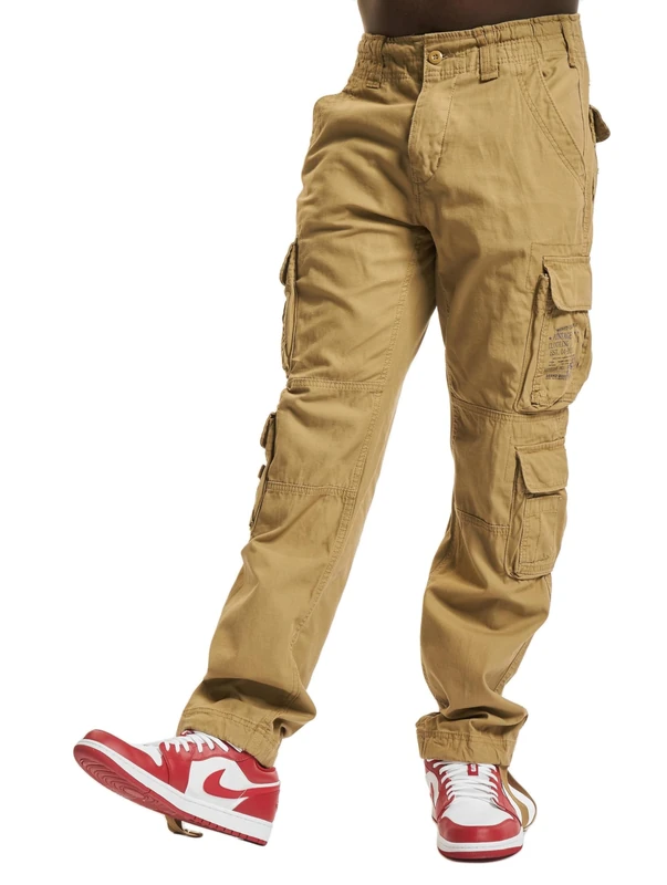 Brandit Pure Slim Fit Pants, color: beige, size: 4XL