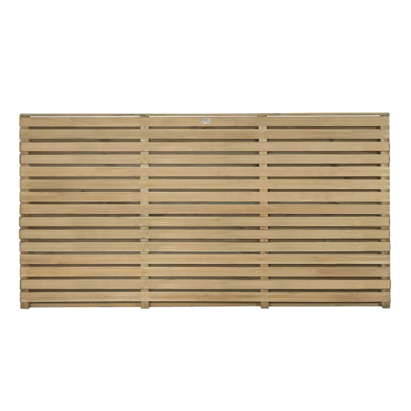 Forest Garden Forest Fence, 3 ft Double Slatted Panel