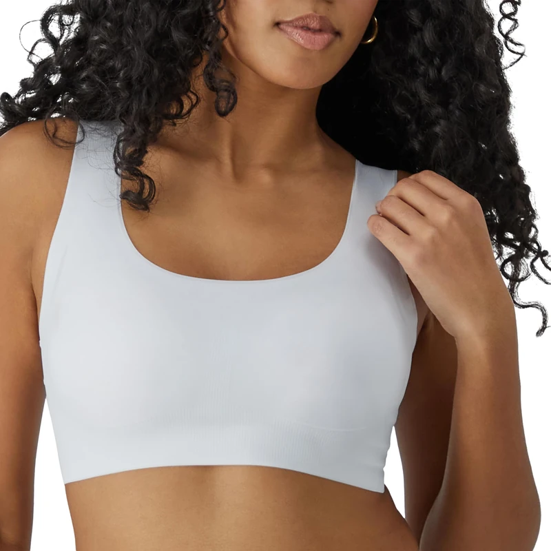 Bali Women's Comfort Revolution Easylite Wireless, Pullover Wirefree T-Shirt Bra Full Coverage, Opaque, White, M