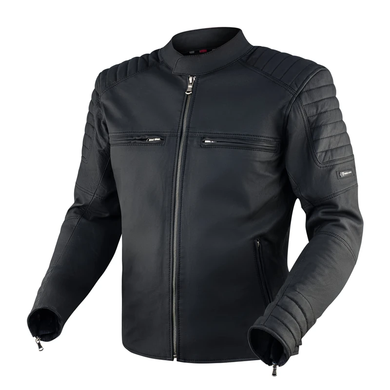 REBELHORN Hunter Pro Leather Motorcycle Jacket For Motorcycle And Casual Use Top Quality Leather CE-Level 2 Elbow And Shoulder Protectors 2 Ventilation Channels 4 Pockets