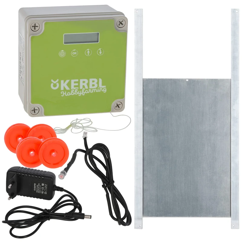 Kerbl 70546 Automatic Chicken Door Set Including Sliding Door 300 x 400 mm