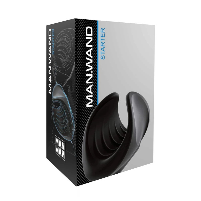 Man.Wand Starter Vibrating Sleeve for Male Masturbation, Black, 6013625