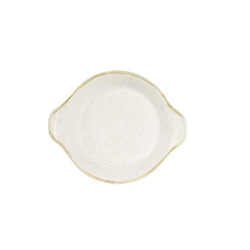Churchill BK414 Stonecast Barley White Small Round Eared Dish