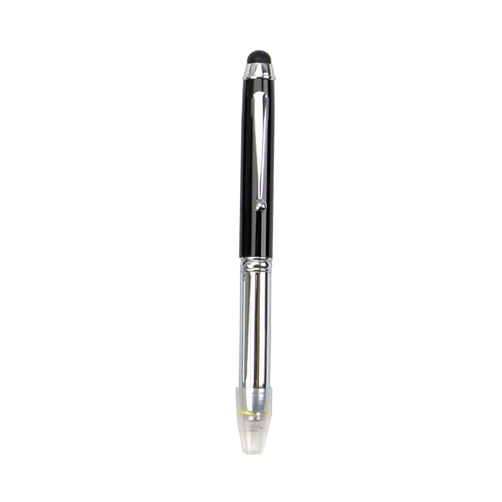SENRISE LED Pen Pen Torch LED Ballpoint Pen 3 in1 Pen/Stylus/LED Light， LED Powered Ink Penlights for Night Write (1 Pack)
