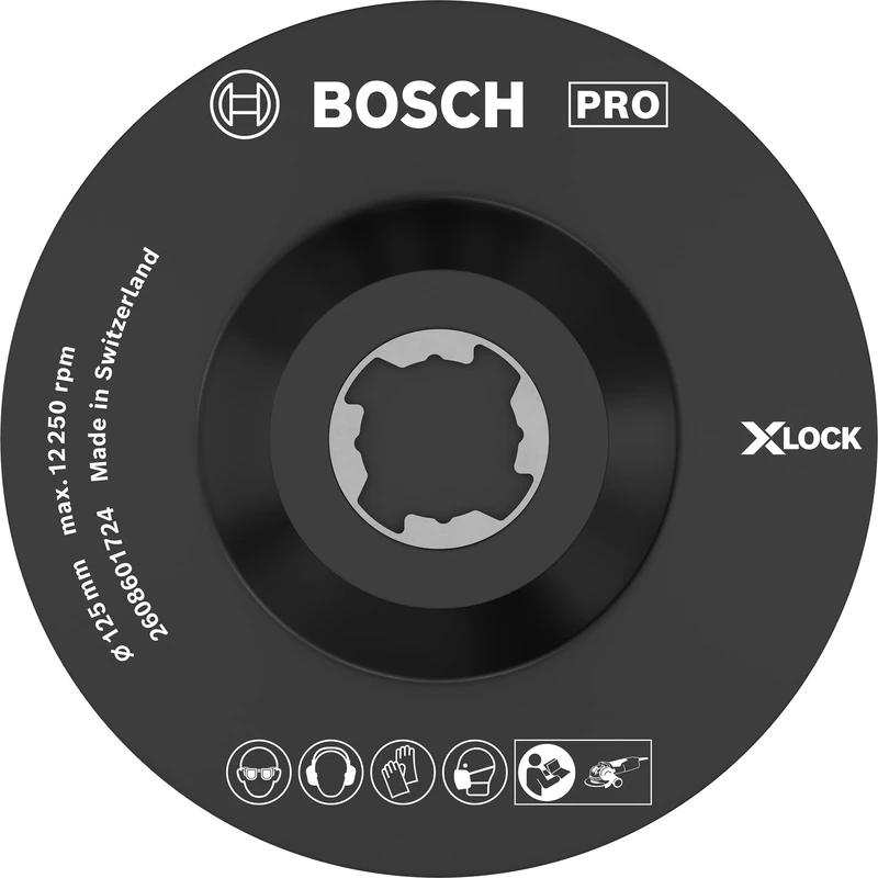 Bosch 1x PRO Backing Pad for Small Angle Grinders, SCM (Ø 125 mm, Professional Accessory Small Angle Grinder)