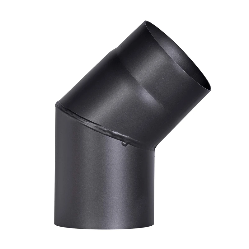 FIREFIX R130/B4O Stove Pipe Bend Black