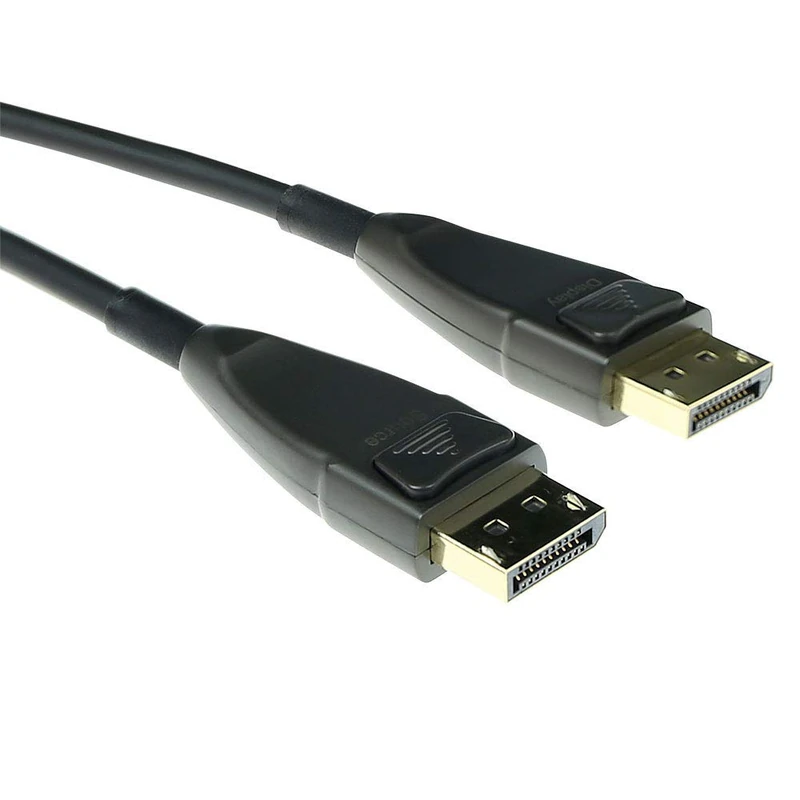 ACT Fibre Optic DisplayPort Cable 15m, 4K@60Hz, DP cable 1.2a, Bandwidth 21.6 Gbps, Supports HBR 2, HDCP 1.3, HDR, G-sync & FreeSync, For Long Distance Transmission, Active Optical Cable– AK4031 - Image 1