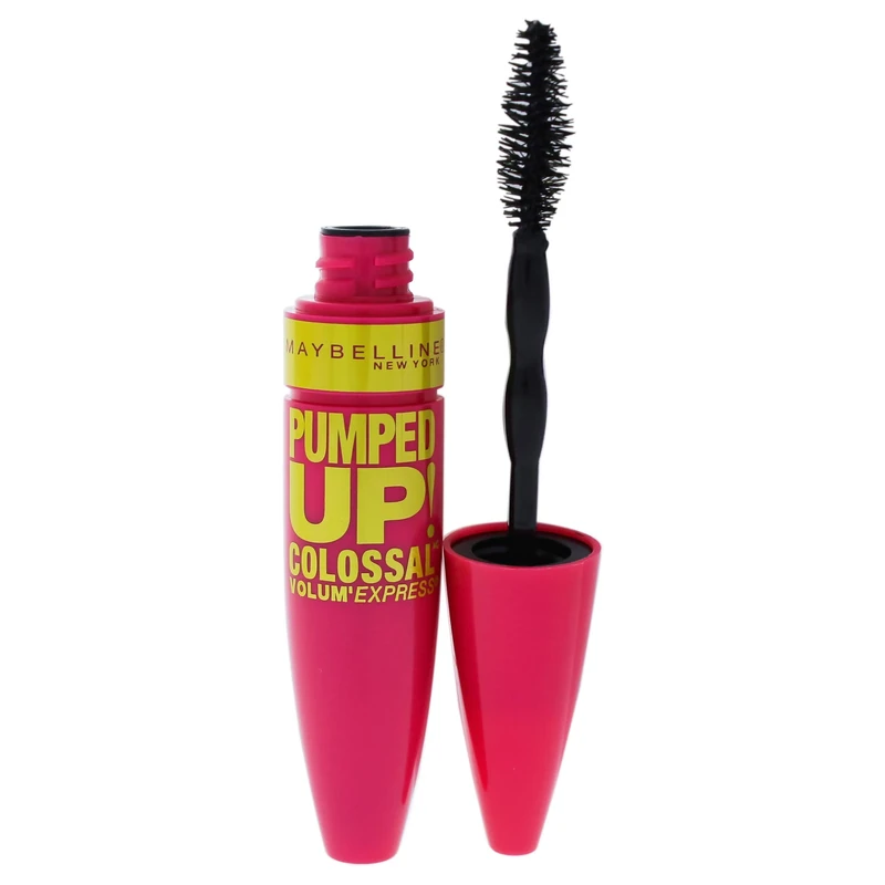 Maybelline Volum Express Pumped Up Colossal Washable Mascara - Glam Black For Women 0.33 oz Mascara