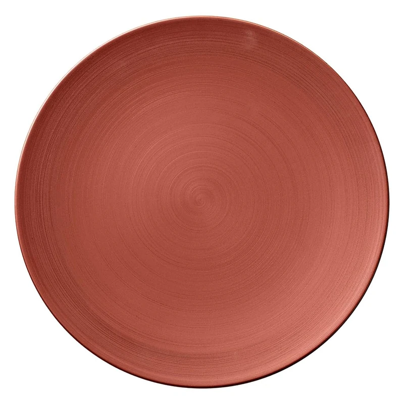 Villeroy & Boch 10-4262-2595 Manufacture Glow Gourmet Coupe Plate, 32 cm, Premium Porcelain, Copper, Unicoloured