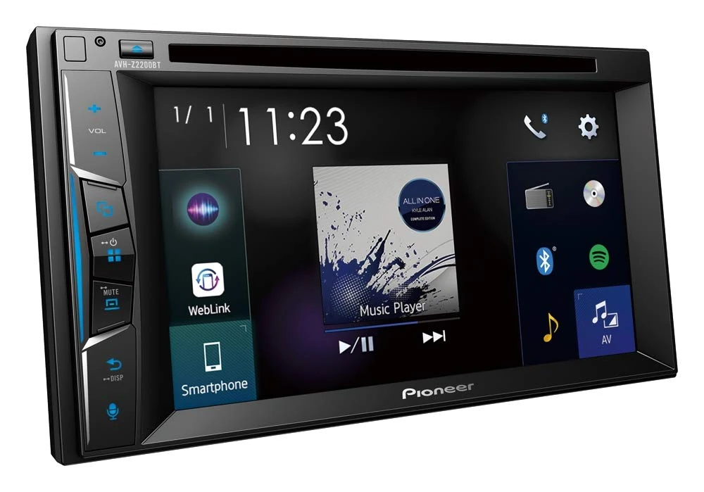 Pioneer AVH-Z2200BT 2-Din 6.2" touchscreen multimedia player with Apple Carplay, Waze (Via Apple CarPlay), Bluetooth and a 13-band GEQ