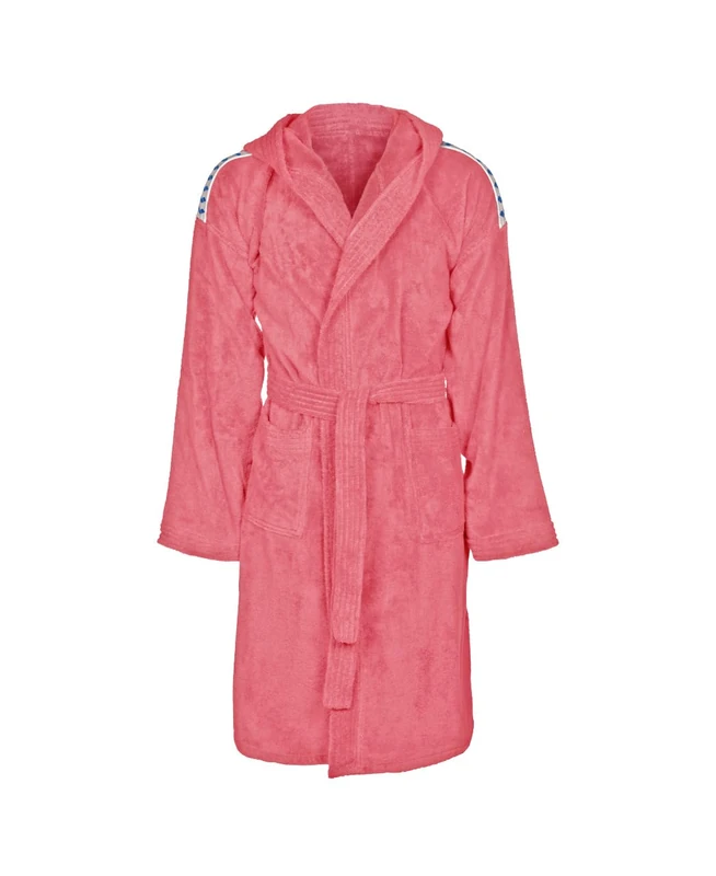 Arena Core Soft Men's and Women's Cotton Bathrobe, Cotton Bathrobe with Hood and Pockets, Unisex Terry Cloth Bathrobe, Comfortable and Lightweight