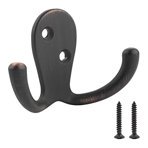 Amazon Basics AB4900-OR-5 Robe Hook, Oil Rubbed Bronze