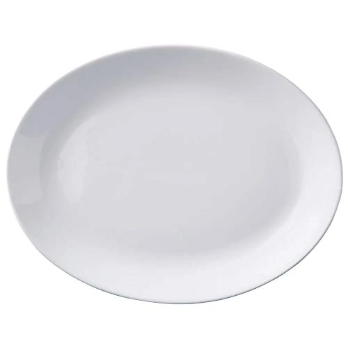 Superwhite Plate Oval 30cm