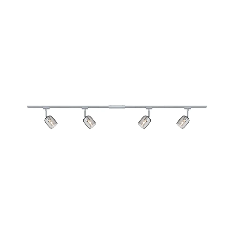 Paulmann 96899 Blossom URail Basic Set G9 max. 4x10W dimmable 230V Chrome matt, Chrome Rail System – Choose Any lamp