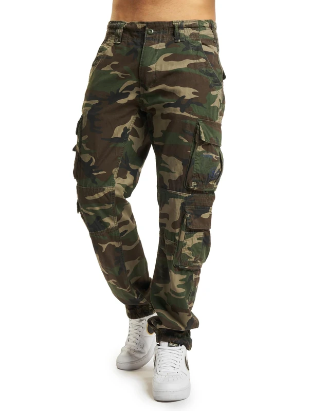 Brandit Pure Slim Fit Pants, color: woodland, size: 5XL