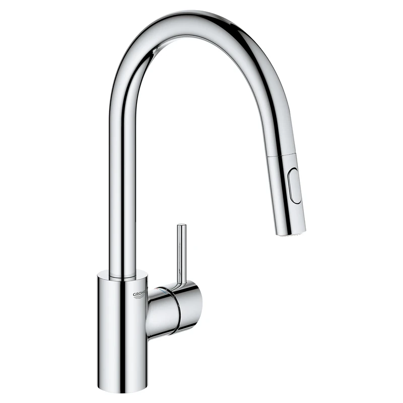 GROHE 32665003 Concetto Dual Spray Pull-Down Kitchen Faucet, Starlight Chrome